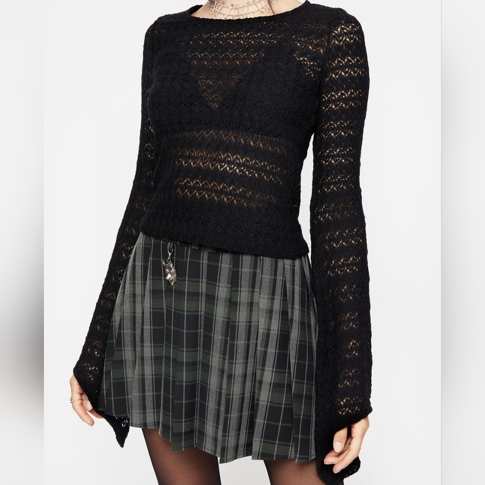 NWT DISTURBIA SOLD OUT ONLINE Omen Bell Sleeve Top